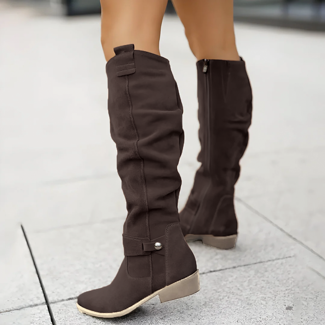 Sadie - Suede Kniestiefel