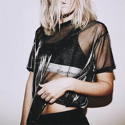 Calvin - Sheer Transparent Damen’s Summer Bluse