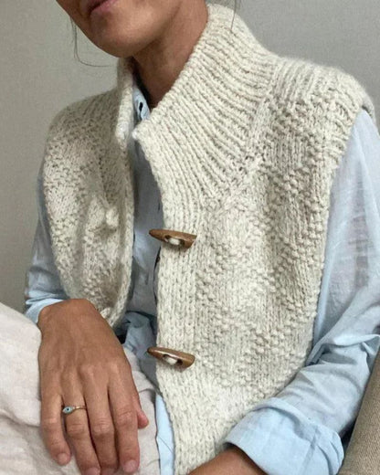 Florence - Elegant Sleeveless Knit Cardigan