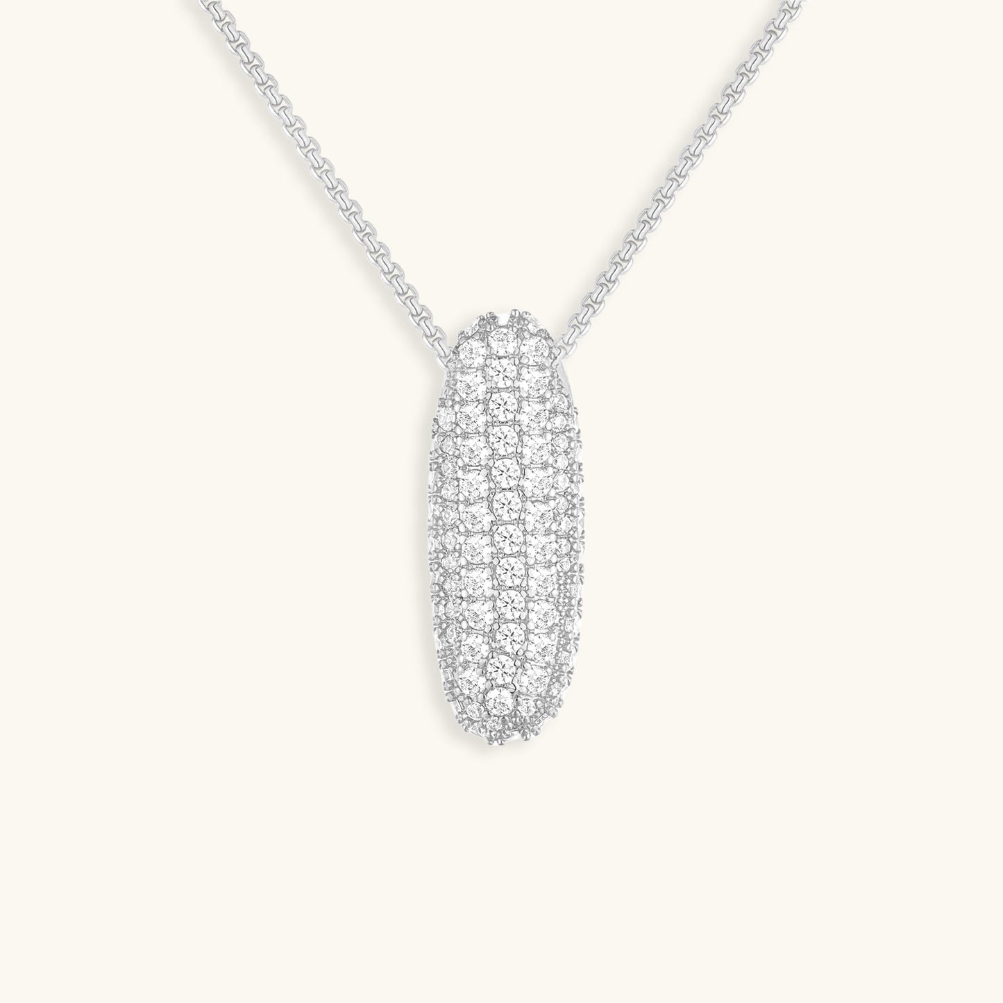 Aven Initial Diamant Halskette