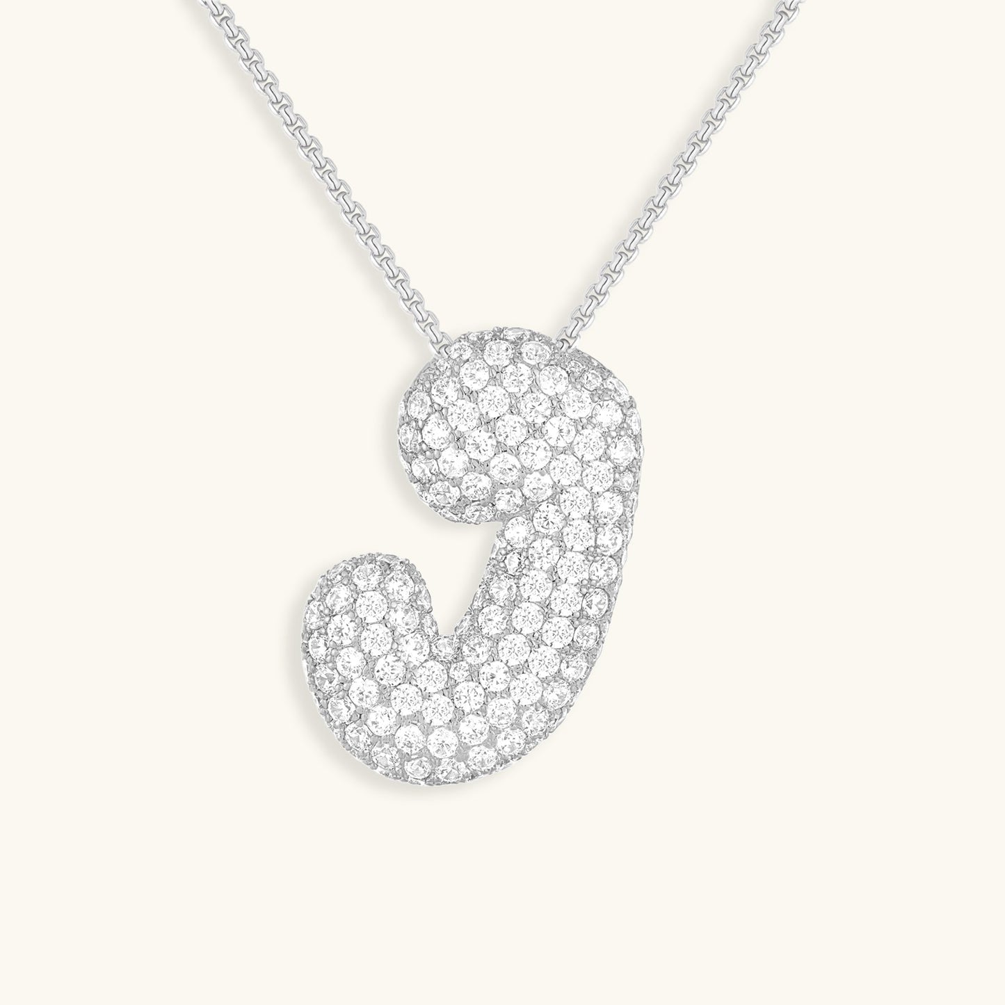 Aven Initial Diamant Halskette