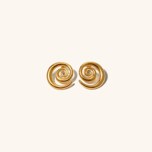 Anara Goldene Ohrringe