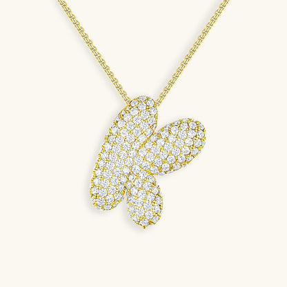 Aven Initial Diamant Halskette