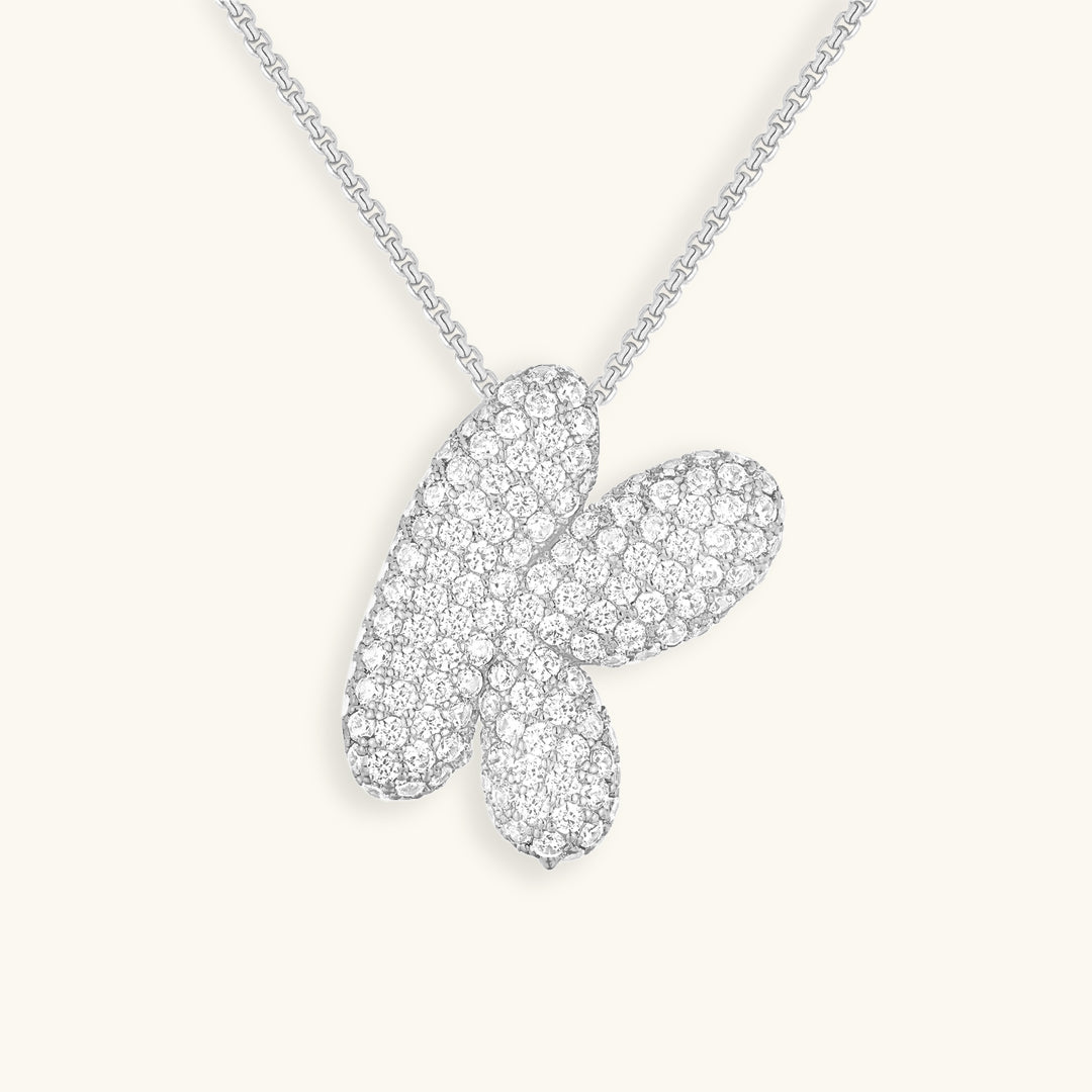 Aven Initial Diamant Halskette