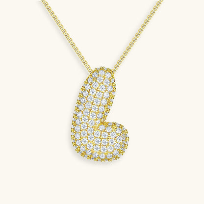 Aven Initial Diamant Halskette