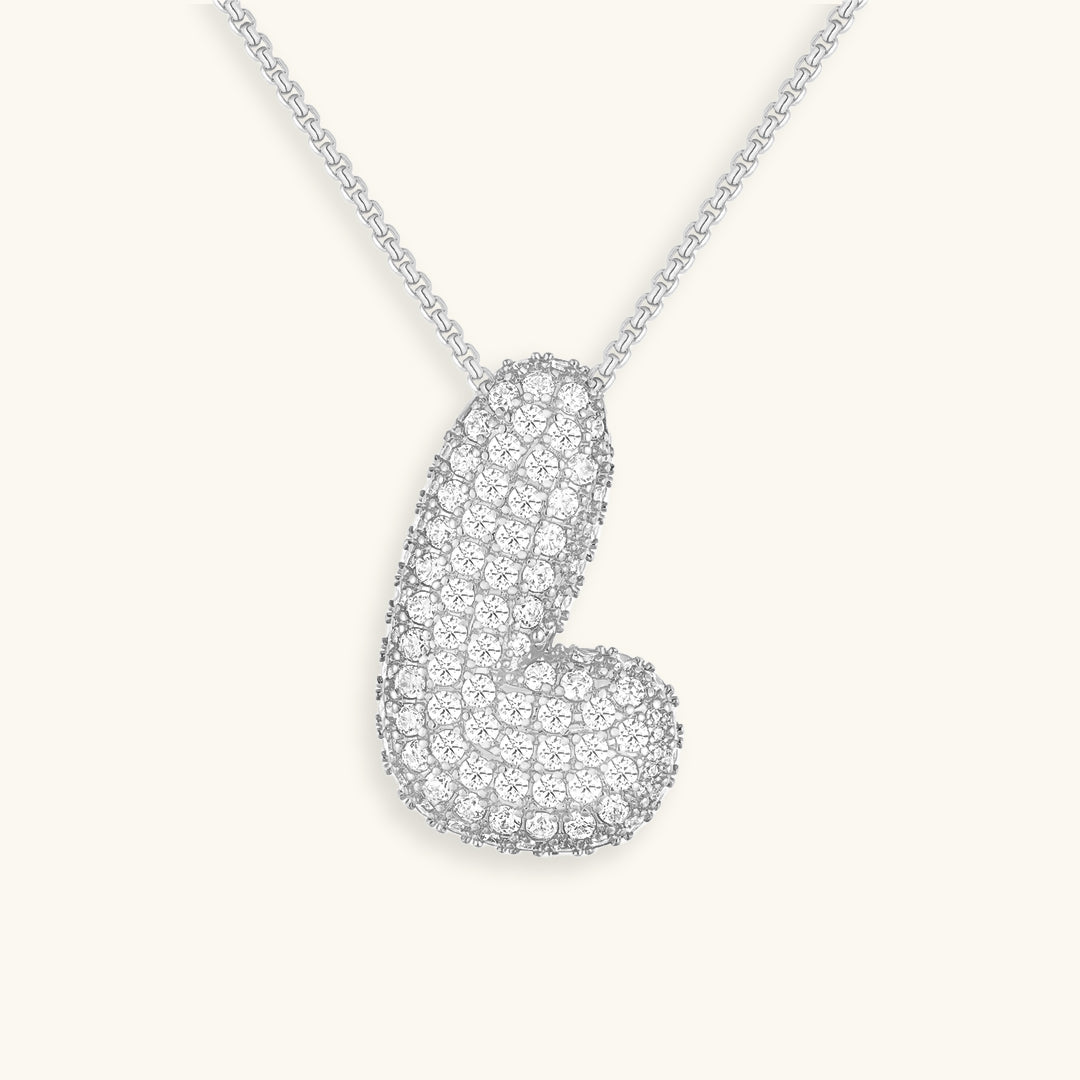 Aven Initial Diamant Halskette