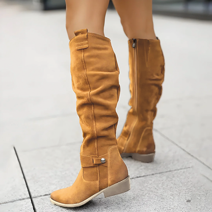 Sadie - Suede Kniestiefel