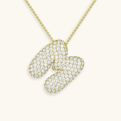 Aven Initial Diamant Halskette