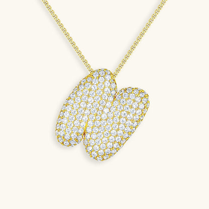 Aven Initial Diamant Halskette