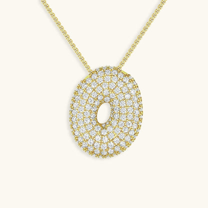 Aven Initial Diamant Halskette