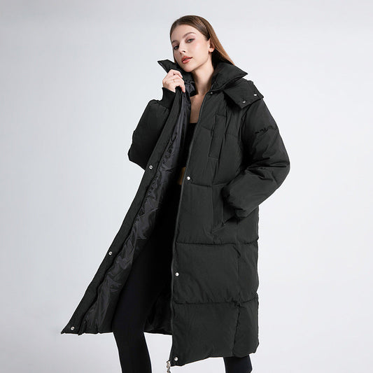 GIGATY™ - Classic Hooded Long Puffer Mantel