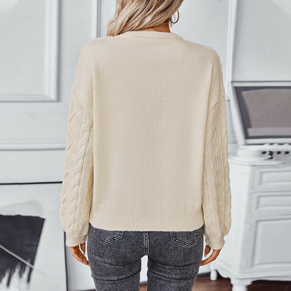 Fern | Cable Knit Long Sleeve Jumper for Damen