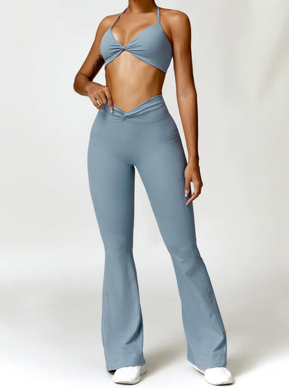 Silvana - Breathable High-Waisted Flared Trousers