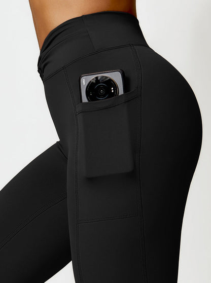 Elena - High-Waist Bootcut Leggings with Pockets