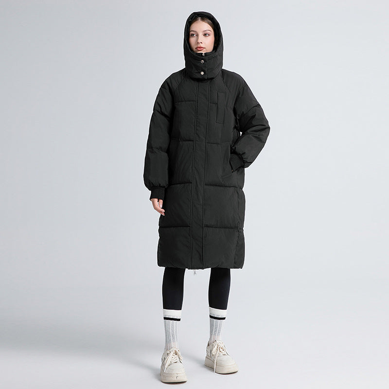 GIGATY™ - Classic Hooded Long Puffer Mantel