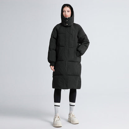 GIGATY™ - Classic Hooded Long Puffer Mantel