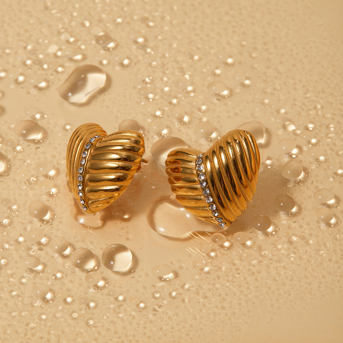 Lysea goldene Ohrringe