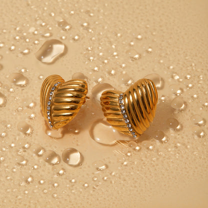 Lysea goldene Ohrringe
