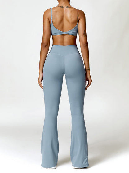 Silvana - Breathable High-Waisted Flared Trousers