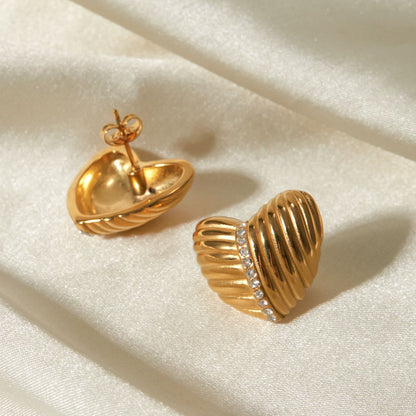 Lysea goldene Ohrringe