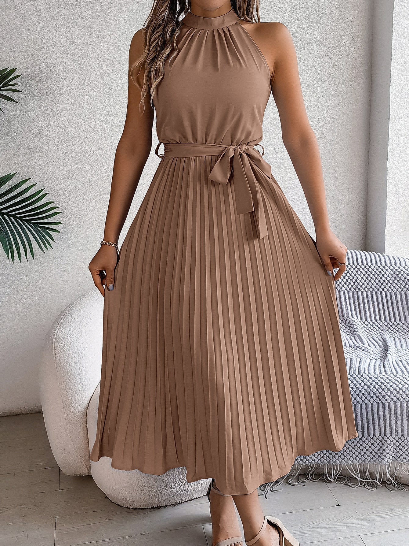 CEDRINE™ – Graceful Pleated Midikleid