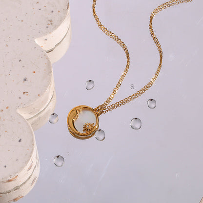 Eloa Lunar Goldene Halskette