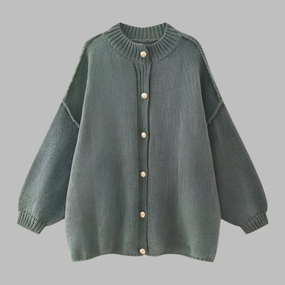 GANI™ – Classic Botton-Up Long Sleeve Cardigan