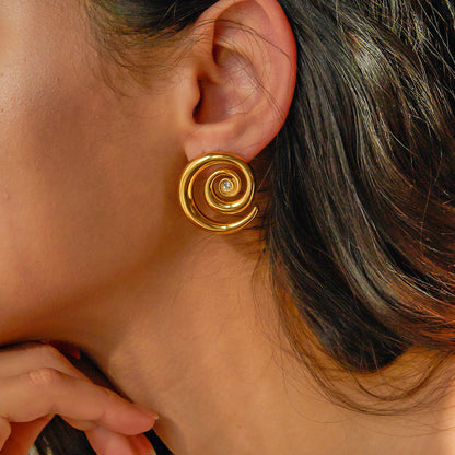 Anara Goldene Ohrringe