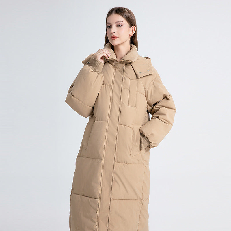 GIGATY™ - Classic Hooded Long Puffer Mantel