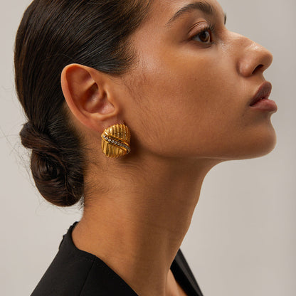 Thalea Goldene Ohrringe