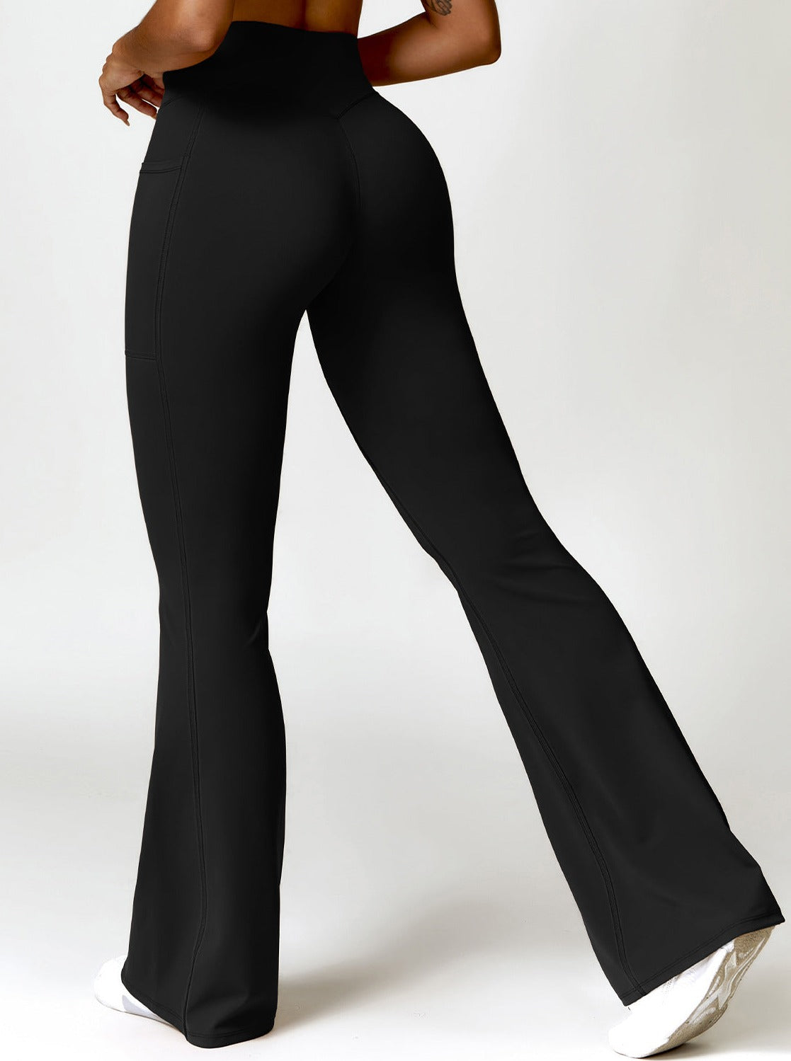 Elena - High-Waist Bootcut Leggings with Pockets