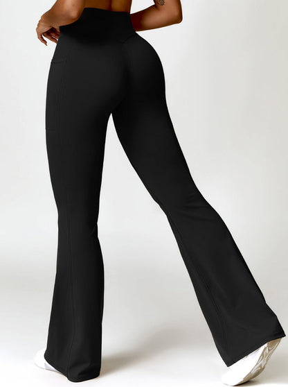 Elena - High-Waist Bootcut Leggings with Pockets