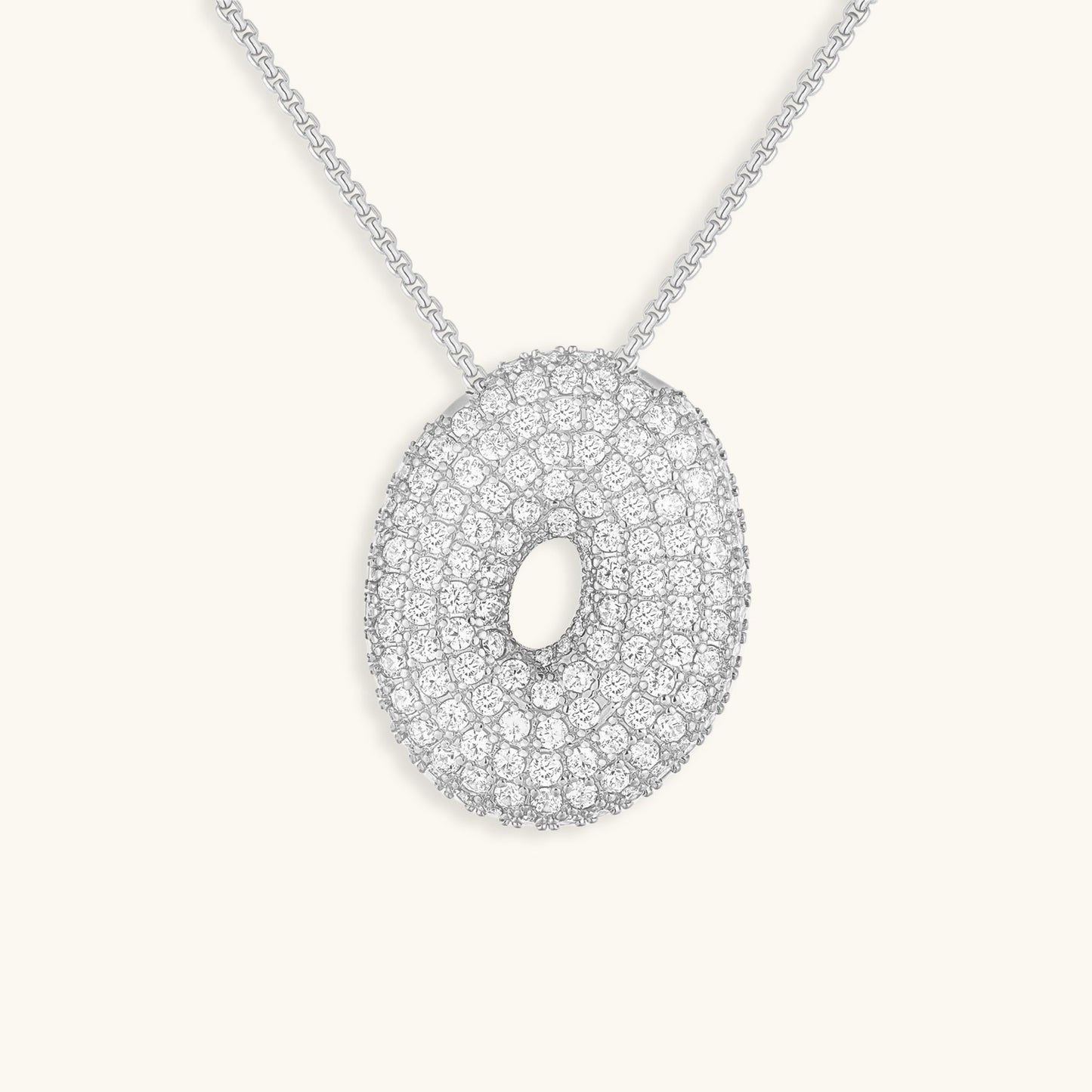 Aven Initial Diamant Halskette