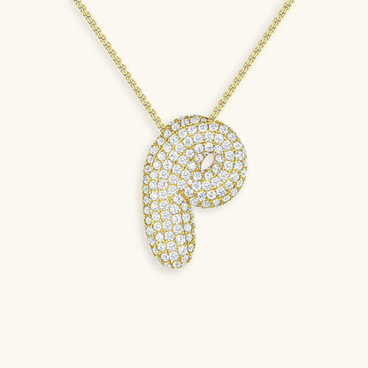 Aven Initial Diamant Halskette