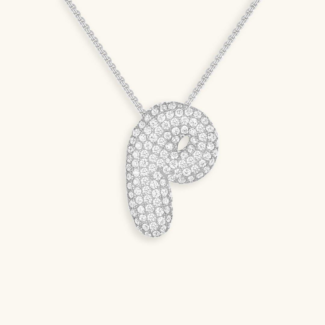 Aven Initial Diamant Halskette