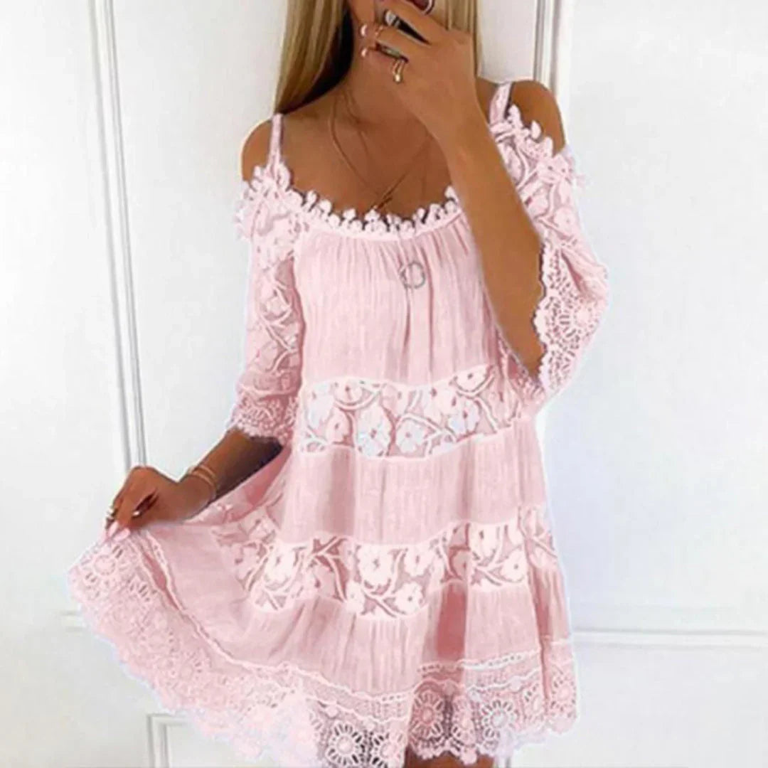 Femke | Summer Kleid with Cold-Shoulder Design for Damen