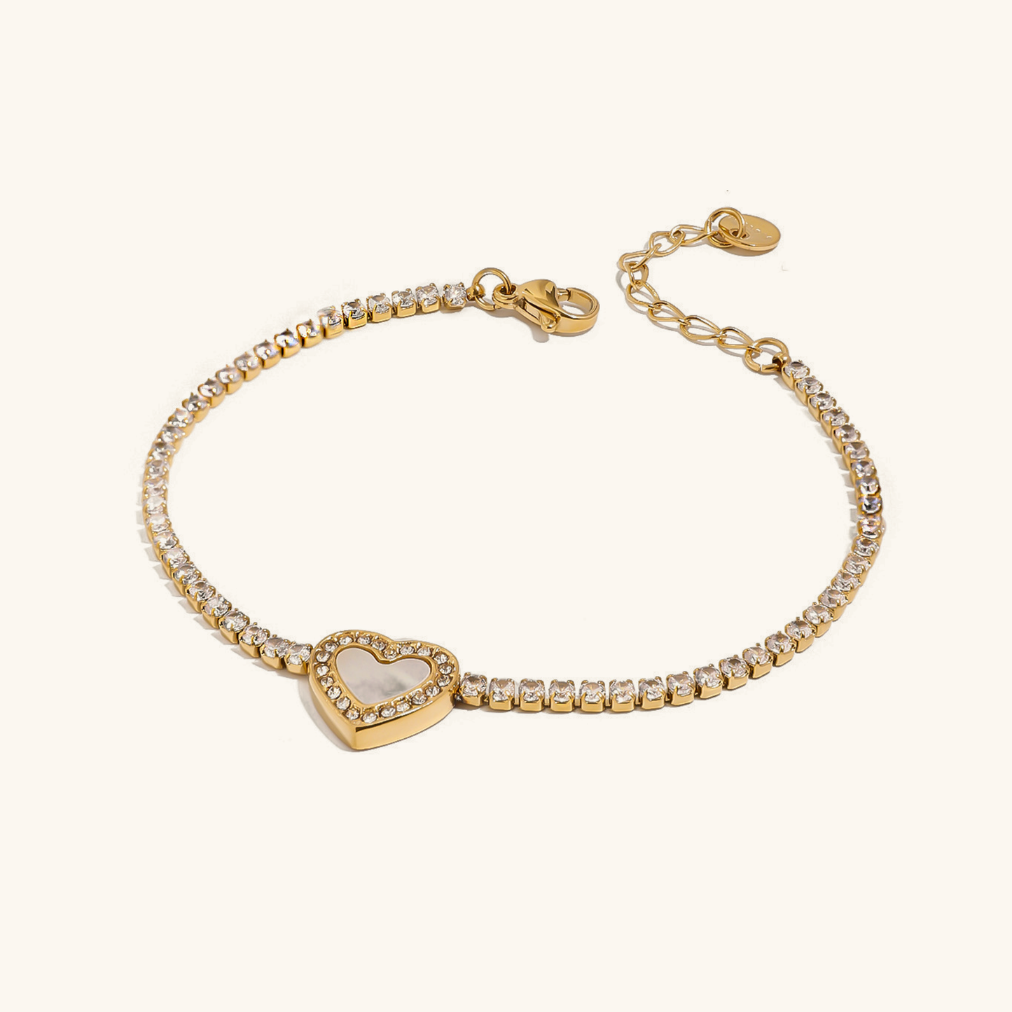 Rani Diamant Heart Tennisarmband