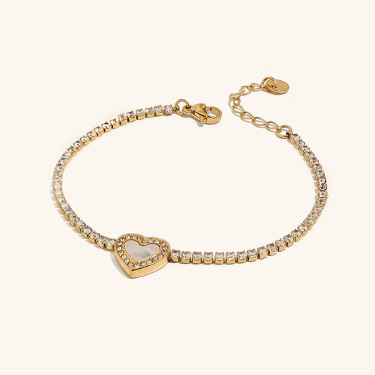 Rani Diamant Heart Tennisarmband