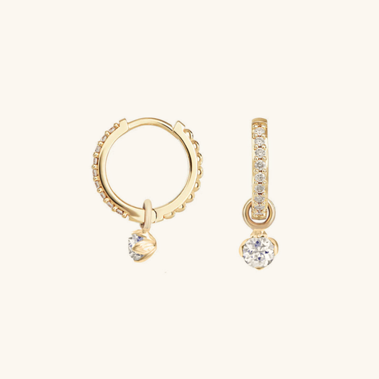 Julinae wendbare Diamant-Creolen