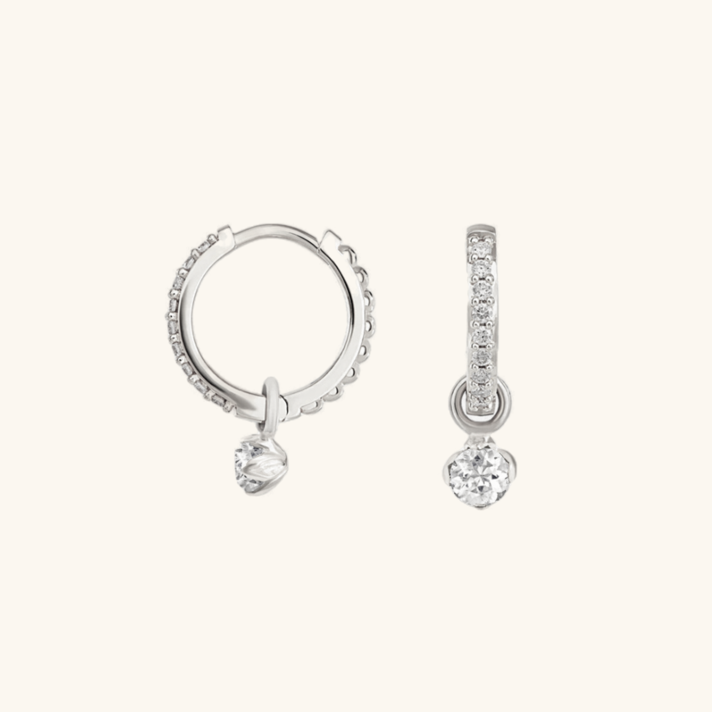 Julinae wendbare Diamant-Creolen