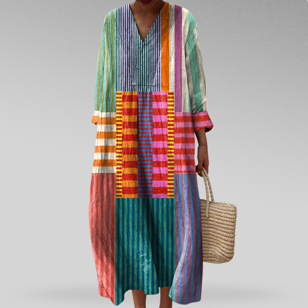 Daisy - Elegant Geometric Summer Kleid