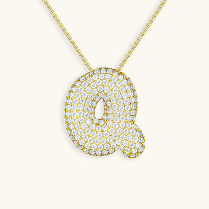 Aven Initial Diamant Halskette