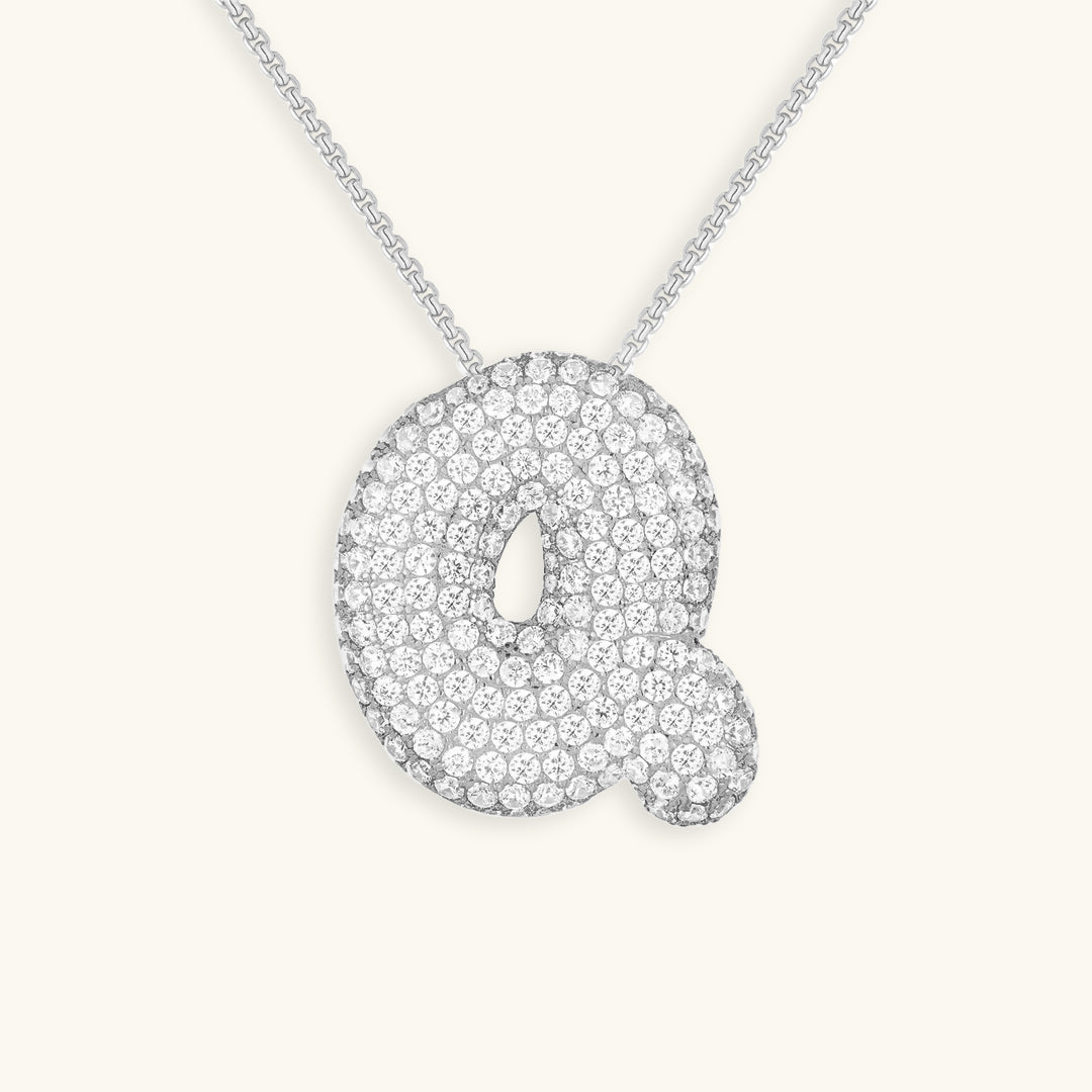 Aven Initial Diamant Halskette
