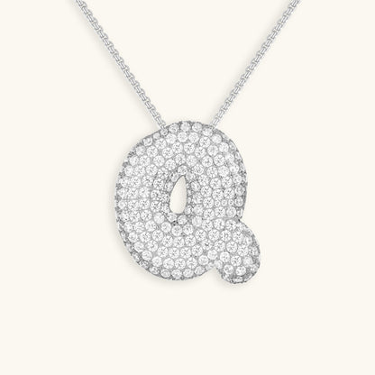 Aven Initial Diamant Halskette