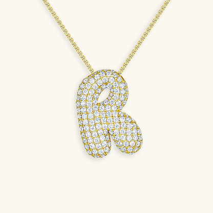 Aven Initial Diamant Halskette