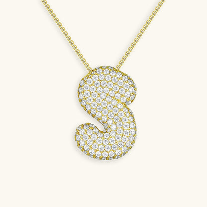 Aven Initial Diamant Halskette