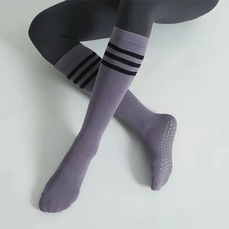 Mid-Tube Damen’s Pilates & Yoga Socks Non-Slip Cotton