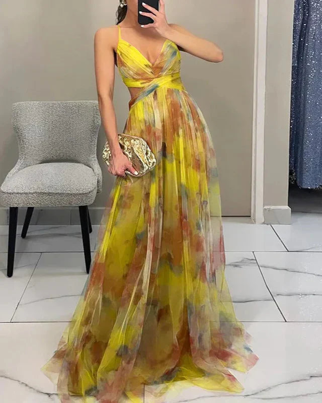 Madeline | Floral Maxi Kleid for Effortless Elegance