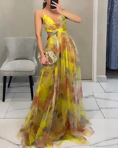 Madeline | Floral Maxi Kleid for Effortless Elegance