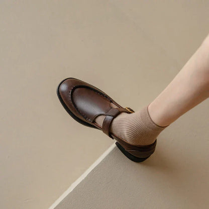 Nancy | Retro-Inspired Leather Schuhe